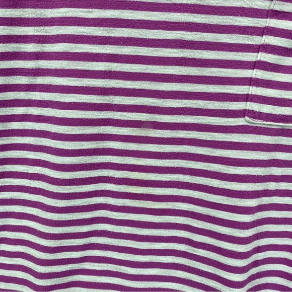 Faded Glory Long Sleeve Striped Top Purple & White Size | 1X(16W) - Picture 7 of 11